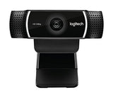 Logitech C922 Pro Stream Webcam 1080P Camera for HD Video Streaming & Recording 720P at 60Fps with Tripod Included