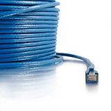 35FT CAT6 Blue Solid Shielded