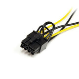 StarTech.com SATA Power to 8 Pin PCI Express Video Card Power Cable Adapter - Power Cable - SATA Power (M) to 8 pin PCIe Power (M) - 5.9 in