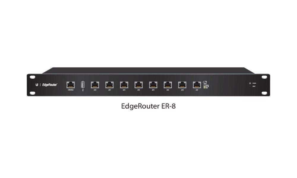 UBIQUITI ER-8 Networks Edgerouter 8 Port Router, Black