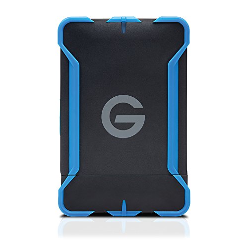 G-Technology 1TB G-DRIVE ev ATC Portable External Hard Drive with tethered USB 3.0 cable - All-Terrain Drive Solution - 0G03614