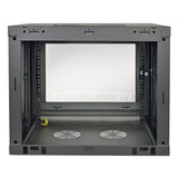 Tripp Lite 9U Wall Mount Rack Enclosure Server Cabinet with Acrylic Glass Window, 16.5" Deep, Switch-Depth, Black