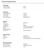 Microsoft Windows Svr Std 2016 64Bit English 1 Pack DSP OEI DVD 16 Core Standard Edition