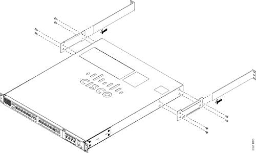 Cisco C49xxE Front & Rear Mount Brackets (C4948E-BKT-KIT=)
