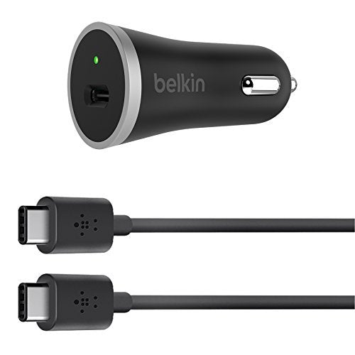 Belkin USB-IF Certified Universal Car Charge + 6-Foot USB-C Cable (2.1 Amp)