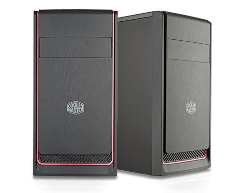 Cooler Master MasterBox E300L with Brushed Front Panel, Colored Trim, and a Side Panel with Air Vent