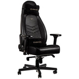 Noblechairs NBL-ICN-RL-BLA ICON Series Real Leather Gaming Chair-Black