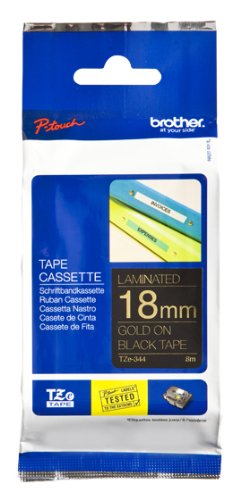 Brother TZe344 Gold on Black Tape18mm