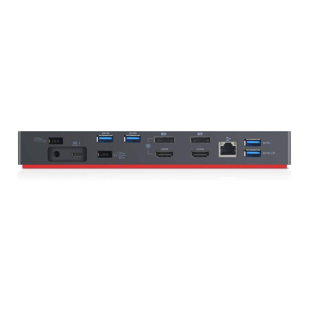 Lenovo USA ThinkPad Thunderbolt 3 Workstation USB Dock with 230w and 65w AC Included with Power Cords (MFG P/N ; 40AN0230US)