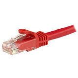 StarTech.com Cat6 Patch Cable - 8 ft - Red Ethernet Cable - Snagless RJ45 Cable - Ethernet Cord - Cat 6 Cable - 8ft (N6PATCH8RD)