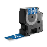 Dymo Rhino Tape Vinyl Label Cassette, 1-Inch 24mm, Blue (1805423)