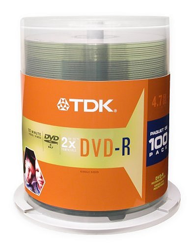 Imation 48520 Dvd-R Discs, 4.7Gb, 16X, Spindle, 100/Pack