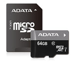 ADATA AUSDX64GUICL10-RA1 Premier 64 GB micro SDHC/SDXC UHS-I U1 Memory Card with One Adapter