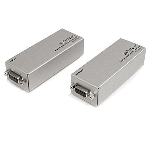 StarTech.com RS232EXTC1 Serial DB9 RS232 Extender Over Cat 5, up to 3300-Feet, 1000 Meters