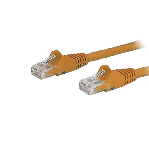 StarTech.com Cat6 Patch Cable - 6 ft - Orange Ethernet Cable - Snagless RJ45 Cable - Ethernet Cord - Cat 6 Cable - 6ft (N6PATCH6OR)