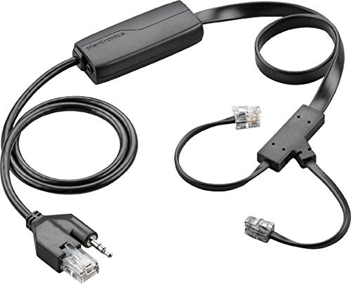 PLANTRONICS 38350-13 APC-43 Electronic Hook Switch Adapter, Black