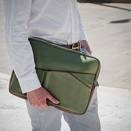 McKlein 18334 USA Crescent 14" Nylon Laptop Sleeve Khaki
