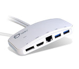 SIIG (JU-H30212-S1) Mini-DP Video Dock with USB 3.0 Lan Hub - White