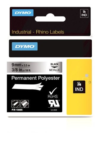 9mm 3/8in Tapes Metallic Permanent Polyester-Rhinopro PRNT