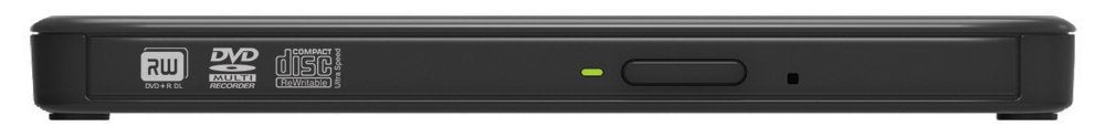 Transcend Information 8X Extra Slim Portable DVD Writer Optical Drive, TS8XDVDS-K (Black)