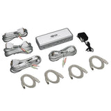 Tripp Lite 4-Port DVI/USB Desktop KVM Switch with Audio & Cables (B004-DUA4-K-R)
