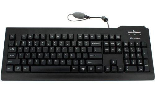 Silver Seal Medical Grade Keyboard - Dishwasher Safe & Antimicrobial - Qwerty Is