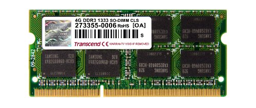 TRANSCEND 4GB DDR3 1333 SO-DIMM 2Rx8 (TS512MSK64V3N)