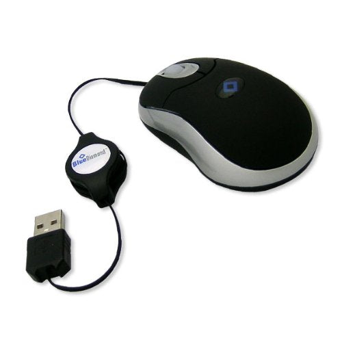 BlueDiamond MR1016 USB 2.0 Retractable Travel Mouse