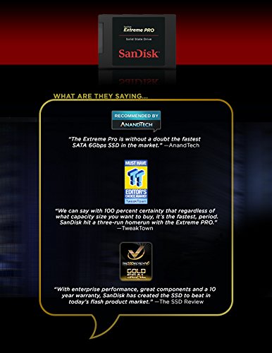 SanDisk Extreme PRO 240GB SATA 6.0GB/s 2.5-Inch 7mm Height Solid State Drive (SSD) with 10-Year Warranty- SDSSDXPS-240G-G25