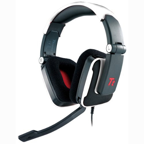 Open Box Thermaltake HT-SHK002ECWH Tt Esports Shock Foldable Professional Gaming Headset 40mm (White)