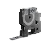 Dymo Rhino Tape Vinyl Label Cassette, 1/2-Inch 12mm, Gray (1805413)