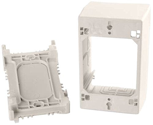 C2G Wiremold Uniduct Single Gang Extra Deep Junction Box Fog White - 1-gang - Fog White