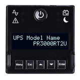 CyberPower PR3000RT2U Smart App Sinewave UPS System, 300VA/3000W, 9 Outlets, 2U Rack/Tower