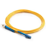 C2G 37116 OS2 Fiber Optic Cable - LC-ST 9/125 Simplex Single-Mode PVC Fiber Cable, Yellow (16.4 Feet, 5 Meters)