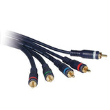 C2G 29166 Velocity Component Video + RCA Audio Cable, Blue (6 Feet, 1.82 Meters)