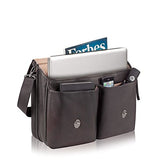 Solo Premium Leather 16" Laptop Briefcase, Espresso, D535-3