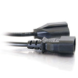C2G/ Cables to Go 10339 14AWG 250 Volt Power Extension Cord (IEC320 C20 to IEC320 C19) Black (3 Feet)