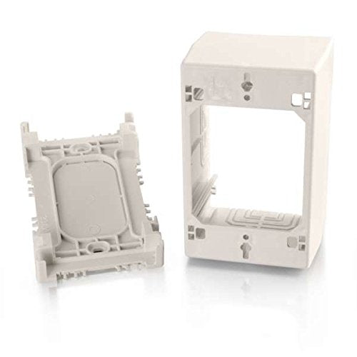 C2g Wiremold Uniduct Single Gang Extra Deep Junction Box - Fog White - 1-gang - Fog White