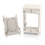 C2g Wiremold Uniduct Single Gang Extra Deep Junction Box - Fog White - 1-gang - Fog White