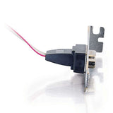 C2G 09480 DB9 Male Serial RS232 Add-A-Port Adapter with Bracket, Gray