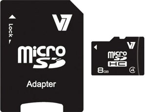 V7 MicroSDHC Flash Memory Card with SD Adapter