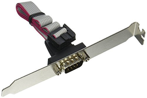 C2G 27550 DB9 Male Serial RS232 Add-A-Port Adapter Cable with Bracket for Intel Motherboards, Gray (16 Inches)