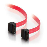 C2G 10182 7-Pin 90° to 90° 1-Device Serial ATA Cable, Red (1.5 Feet, 18 Inches)