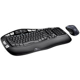 Logitech MK550 Wireless Wave Keyboard and Mouse Combo - Includes Keyboard and Mouse, Long Battery Life, Ergonomic Wave Design