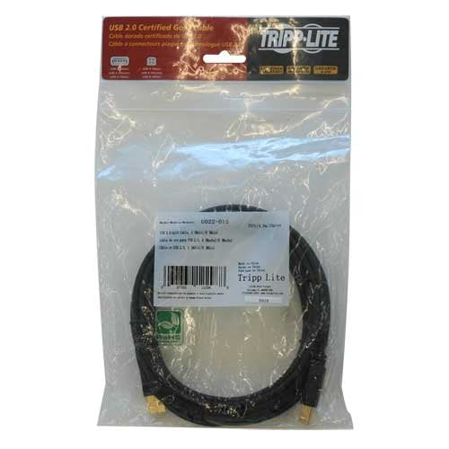 Tripp Lite U022-015 15-Feet Usb2.0 Certified Gold A/B Device Cable