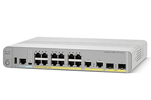 Cisco WS-C3560CX-12PD-S Catalyst 3560-CX 12 Port PoE 10G Uplinks IP Switch