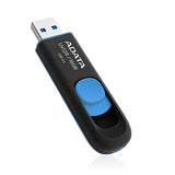 ADATA AUV128-16G-RBE Dash Drive Series UV128 16 GB USB 3.0 Flash Drive, Black/Blue