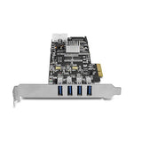 Vantec Dual Chip 4-Port Dedicated 5Gbps USB 3.0 PCIe Host Card Components Other UGT-PCE430-2C