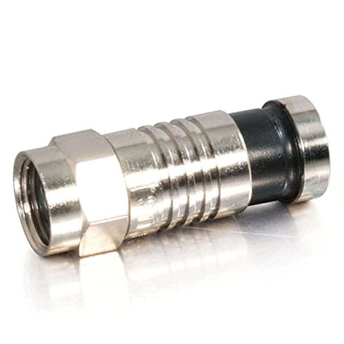 C2G 41130 RG59 Compression F-Type Connector with O-Ring Multipack (50 Pack) TAA Compliant