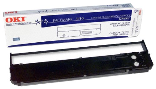 Oki Black Ribbon Cartridge -Black -Dot Matrix -7500000 Character -1 Each -Retail